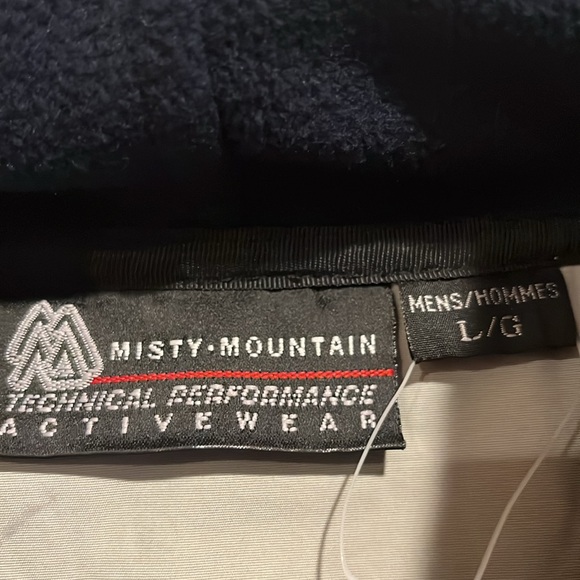 Misty Mountain Navy and Gray Hoodie, size Large - Picture 2 of 6